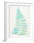 Turquoise Palm Leaf-Cat Coquillette-Framed Giclee Print