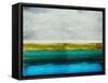 Turquoise Reflection-Taylor Hamilton-Framed Stretched Canvas