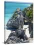 Turquoise Sea and Beach in Tulum, Riviera Maya, Quintana Roo, Mexico-Demetrio Carrasco-Stretched Canvas