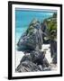 Turquoise Sea and Beach in Tulum, Riviera Maya, Quintana Roo, Mexico-Demetrio Carrasco-Framed Premium Photographic Print