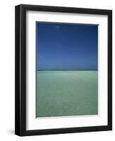 Turquoise Sea and Blue Sky, Seascape in the Maldives, Indian Ocean-Fraser Hall-Framed Photographic Print