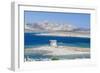 Turquoise sea and old tower surround La Pelosa Beach, Stintino, Asinara Nat'l Park, Sardinia, Italy-Roberto Moiola-Framed Photographic Print