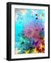 Turquoise Sea and Sky with Butterflies, 2014-AlyZen Moonshadow-Framed Giclee Print