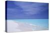Turquoise Sea, Blue Sky and White Sand-null-Stretched Canvas
