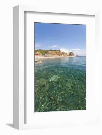 Turquoise sea, Cala Seregola, Capo Pero, Elba Island, Livorno Province, Tuscany, Italy, Europe-Roberto Moiola-Framed Photographic Print