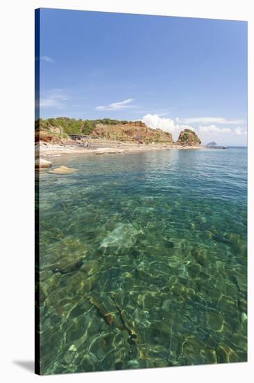 Turquoise sea, Cala Seregola, Capo Pero, Elba Island, Livorno Province, Tuscany, Italy, Europe-Roberto Moiola-Stretched Canvas