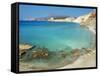 Turquoise Sea, Firiplaka Beach, Milos, Cyclades Islands, Greek Islands, Aegean Sea, Greece, Europe-Tuul-Framed Stretched Canvas