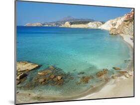 Turquoise Sea, Firiplaka Beach, Milos, Cyclades Islands, Greek Islands, Aegean Sea, Greece, Europe-Tuul-Mounted Photographic Print