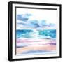 Turquoise Sea II-Aimee Del Valle-Framed Art Print