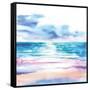 Turquoise Sea II-Aimee Del Valle-Framed Stretched Canvas