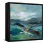 Turquoise Slopes I-Silvia Vassileva-Framed Stretched Canvas