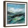 Turquoise Slopes II-Silvia Vassileva-Framed Premium Giclee Print