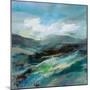 Turquoise Slopes II-Silvia Vassileva-Mounted Premium Giclee Print