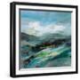 Turquoise Slopes II-Silvia Vassileva-Framed Art Print