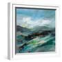 Turquoise Slopes II-Silvia Vassileva-Framed Art Print