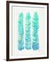 Turquoise Stems-Cat Coquillette-Framed Art Print