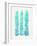 Turquoise Stems-Cat Coquillette-Framed Giclee Print