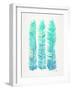 Turquoise Stems-Cat Coquillette-Framed Giclee Print