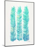 Turquoise Stems-Cat Coquillette-Mounted Giclee Print