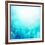 Turquoise Summer Background-OlgaYakovenko-Framed Art Print