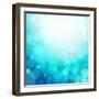 Turquoise Summer Background-OlgaYakovenko-Framed Art Print