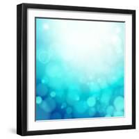 Turquoise Summer Background-OlgaYakovenko-Framed Art Print