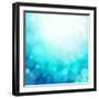 Turquoise Summer Background-OlgaYakovenko-Framed Art Print