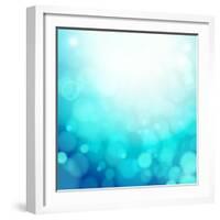 Turquoise Summer Background-OlgaYakovenko-Framed Art Print