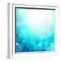 Turquoise Summer Background-OlgaYakovenko-Framed Art Print