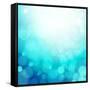 Turquoise Summer Background-OlgaYakovenko-Framed Stretched Canvas