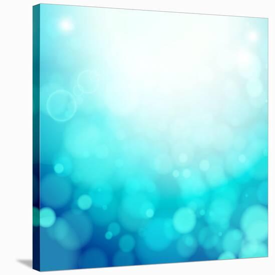 Turquoise Summer Background-OlgaYakovenko-Stretched Canvas