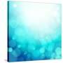 Turquoise Summer Background-OlgaYakovenko-Stretched Canvas