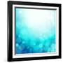 Turquoise Summer Background-OlgaYakovenko-Framed Art Print