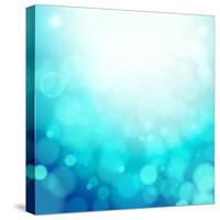 Turquoise Summer Background-OlgaYakovenko-Stretched Canvas