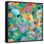 Turquoise Textile-Kim Parker-Framed Stretched Canvas