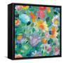 Turquoise Textile-Kim Parker-Framed Stretched Canvas