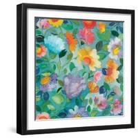 Turquoise Textile-Kim Parker-Framed Giclee Print