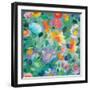 Turquoise Textile-Kim Parker-Framed Giclee Print