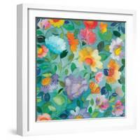 Turquoise Textile-Kim Parker-Framed Giclee Print