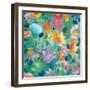 Turquoise Textile-Kim Parker-Framed Premium Giclee Print