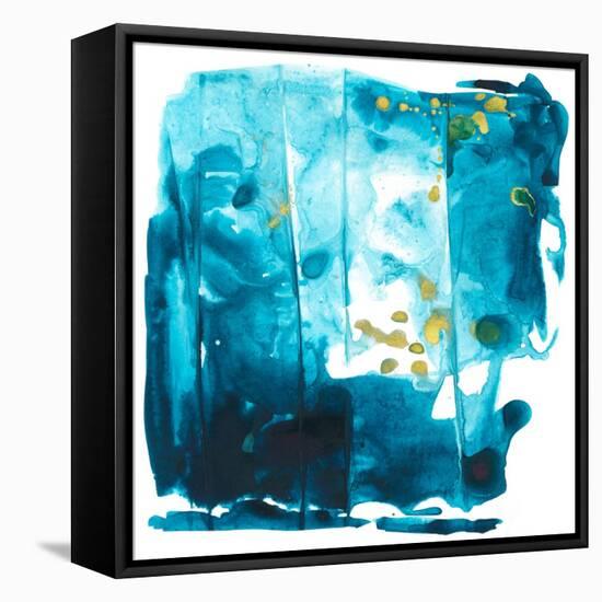 Turquoise Tidbits-Joyce Combs-Framed Stretched Canvas