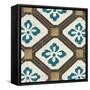 Turquoise Tile 1-Morgan Yamada-Framed Stretched Canvas