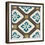 Turquoise Tile 1-Morgan Yamada-Framed Art Print