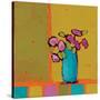 Turquoise Vase-Phyllis Adams-Stretched Canvas