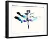 Turquoise & Violet Dragonfly-Karin Johannesson-Framed Art Print