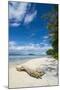 Turquoise water and a white beach on Christmas Island, Buka, Bougainville, Papua New Guinea, Pacifi-Michael Runkel-Mounted Photographic Print