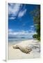 Turquoise water and a white beach on Christmas Island, Buka, Bougainville, Papua New Guinea, Pacifi-Michael Runkel-Framed Premium Photographic Print