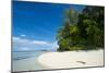 Turquoise water and a white beach on Christmas Island, Buka, Bougainville, Papua New Guinea, Pacifi-Michael Runkel-Mounted Photographic Print