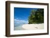 Turquoise water and a white beach on Christmas Island, Buka, Bougainville, Papua New Guinea, Pacifi-Michael Runkel-Framed Photographic Print