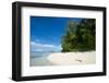 Turquoise water and a white beach on Christmas Island, Buka, Bougainville, Papua New Guinea, Pacifi-Michael Runkel-Framed Photographic Print